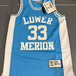 Blue and White Lower Merion Kobe Bryant Basketball Jersey 33 size M